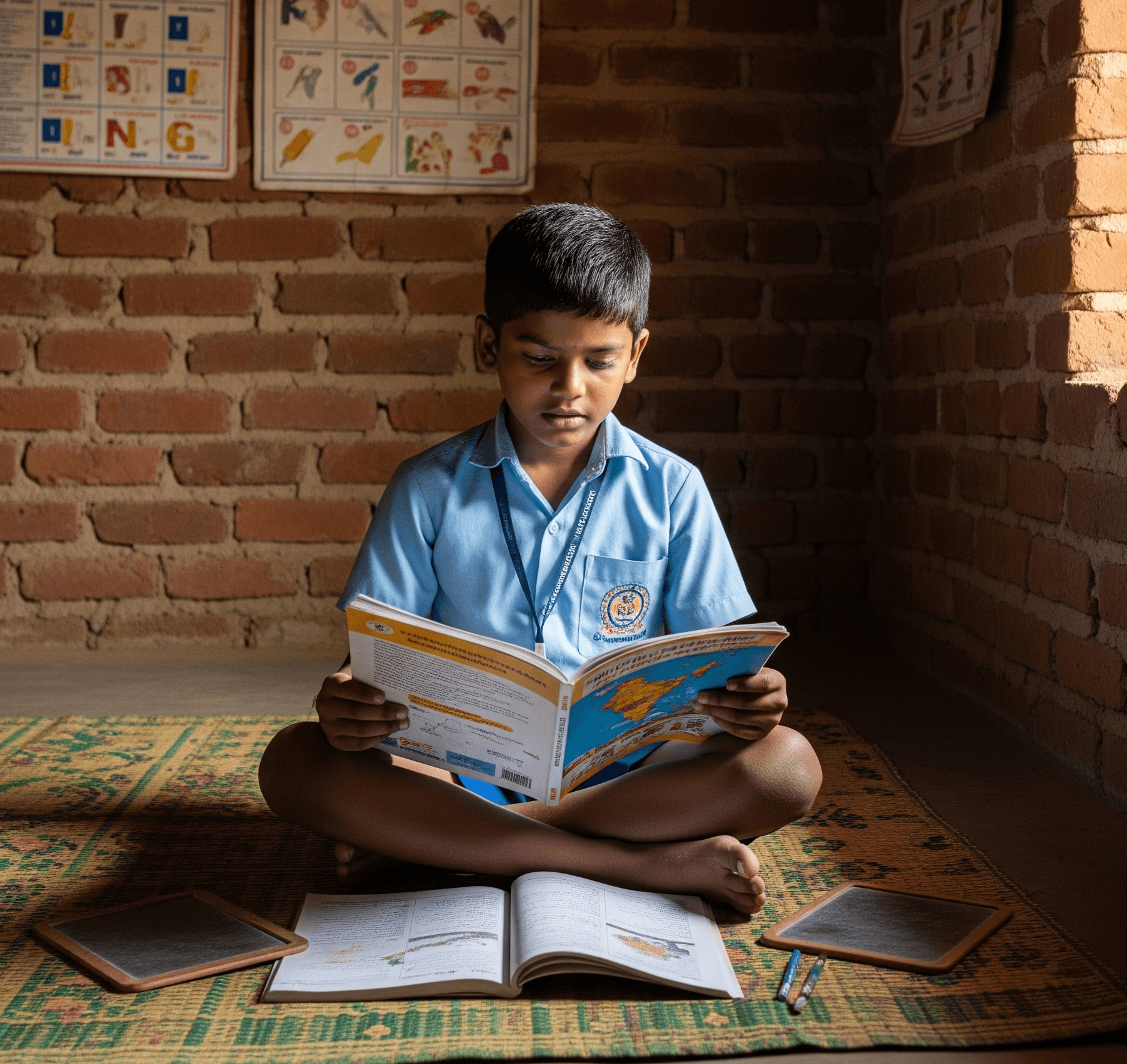 Children in classroom learning