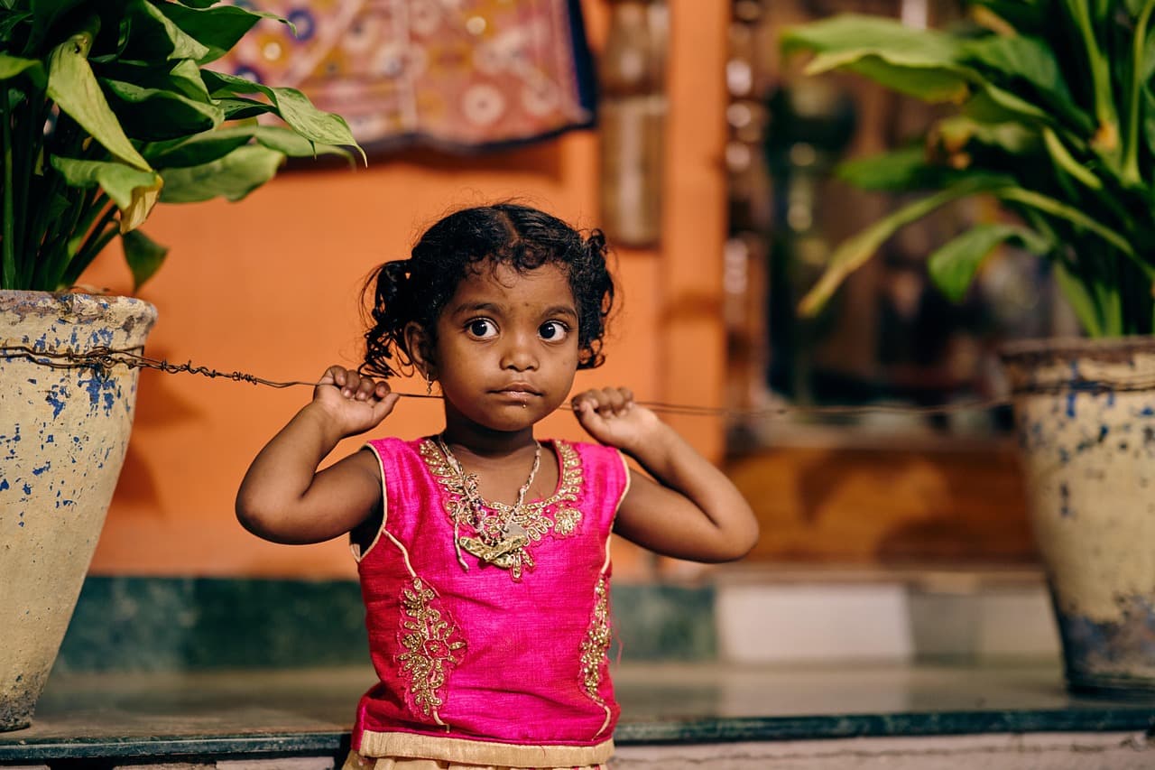 Happy Indian children in a rural classroom, embodying hope and education