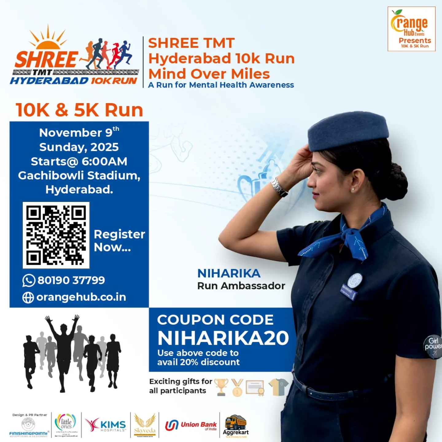 Participants running for mental health awareness